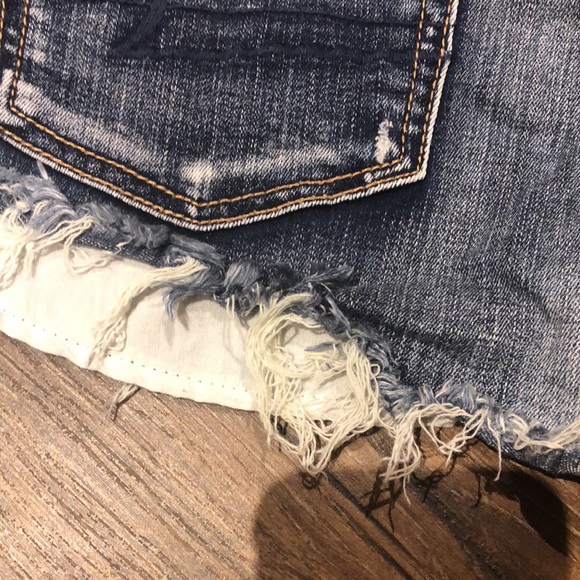 American Eagle Super Stretch Cutoff Denim Short Shorts - Picture 11 of 12